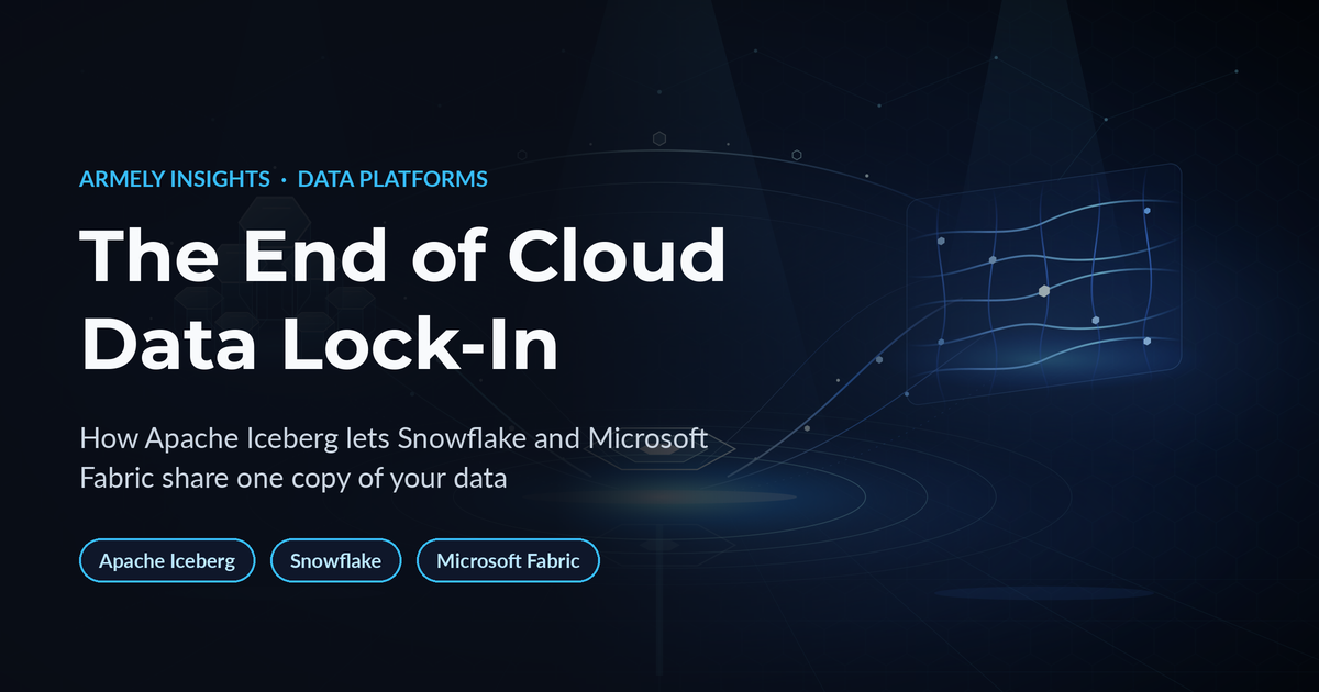 The End of Cloud Data Lock-In: How Apache Iceberg Lets Snowflake and Microsoft Fabric Share One Copy of Your Data
